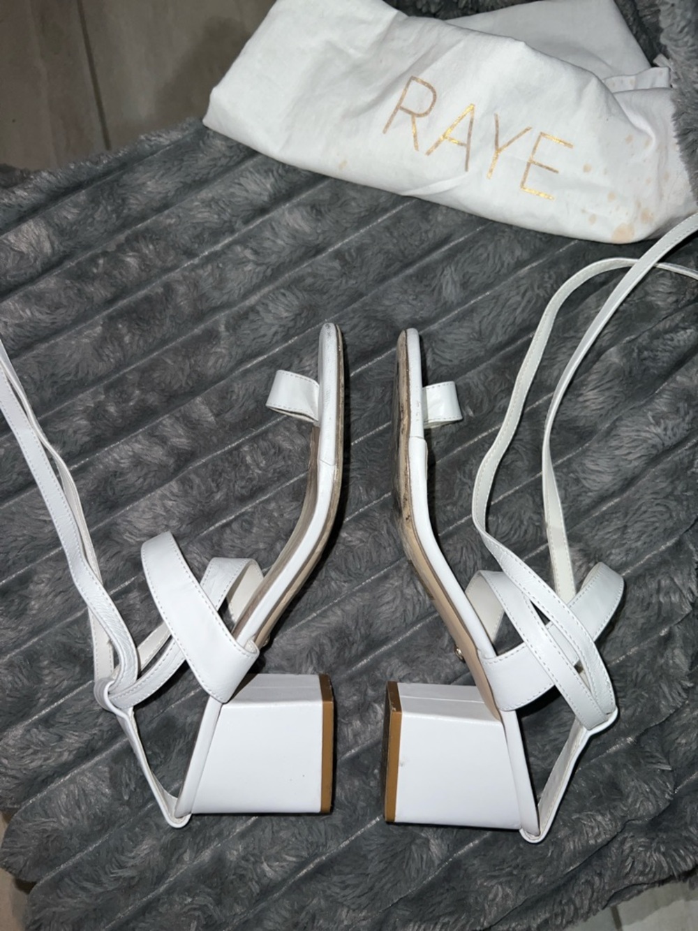 RAYE White Kepner Sandal - Dust Bag Included - Picture 14 of 16